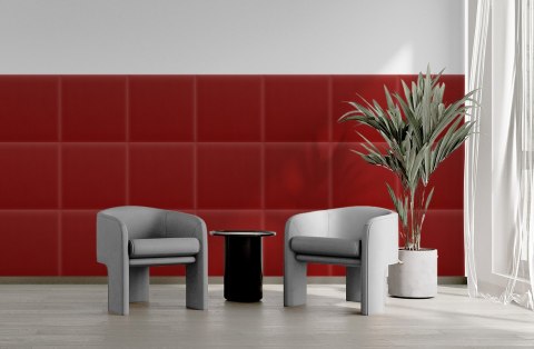 Panel Tapicerowany Magic Velvet Czerwony