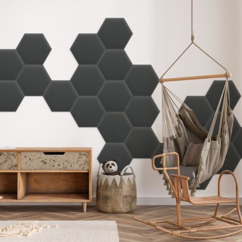 Panel Tapicerowany Magic Velvet Grafitowy