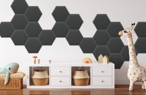 Panel Tapicerowany Magic Velvet Grafitowy