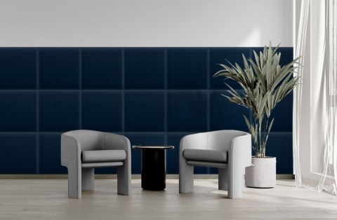 Panel Tapicerowany Magic Velvet Granatowy