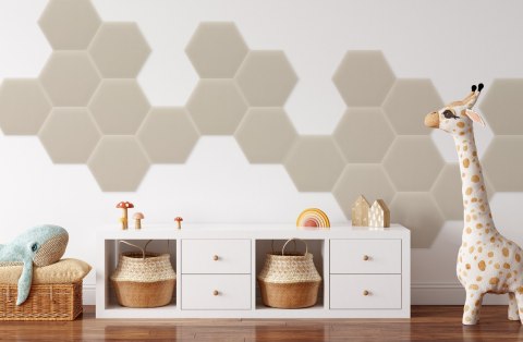 Panel Tapicerowany Magic Velvet Kremowy