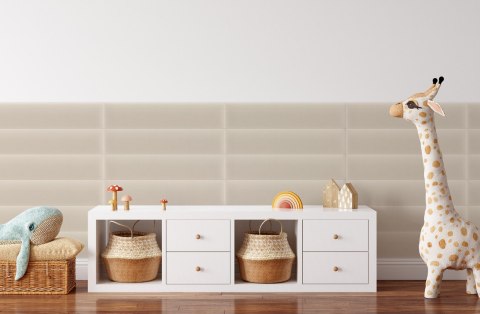 Panel Tapicerowany Magic Velvet Kremowy