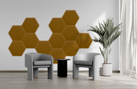 Panel Tapicerowany Magic Velvet Miodowy