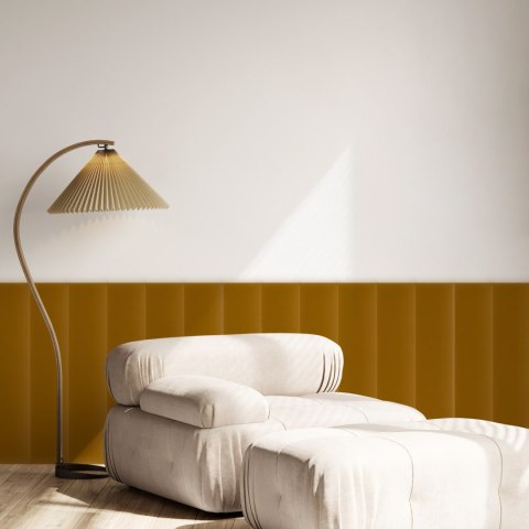 Panel Tapicerowany Magic Velvet Miodowy