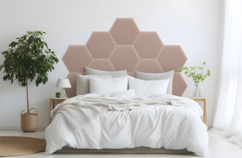 Panel Tapicerowany Magic Velvet Pudrowy Róż