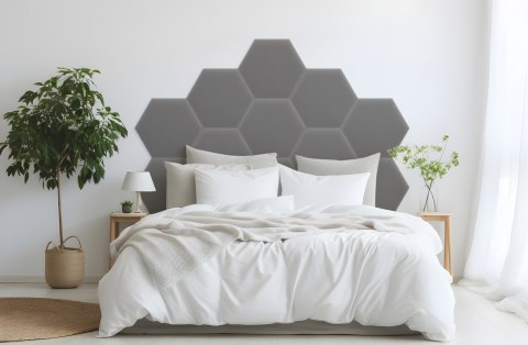 Panel Tapicerowany Magic Velvet Szary