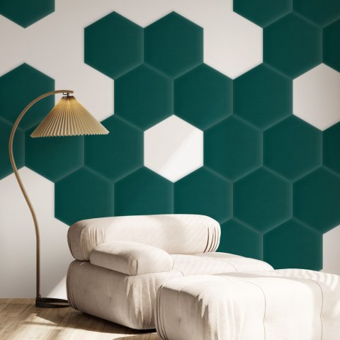 Panel Tapicerowany Magic Velvet Turkusowy