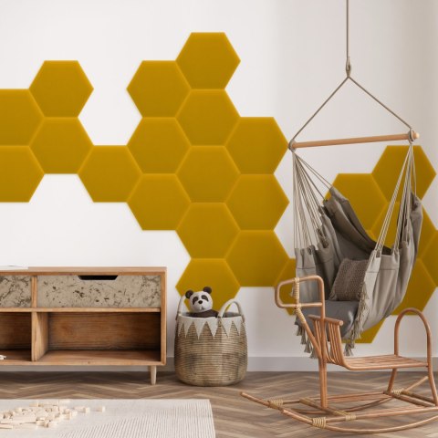 Panel Tapicerowany Magic Velvet Żółty