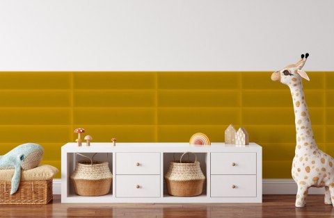 Panel Tapicerowany Magic Velvet Żółty