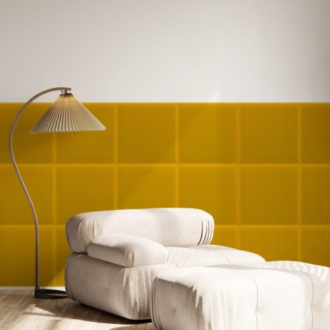 Panel Tapicerowany Magic Velvet Żółty