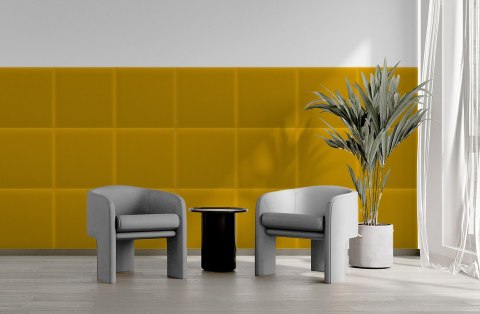 Panel Tapicerowany Magic Velvet Żółty