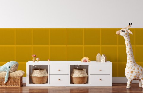 Panel Tapicerowany Magic Velvet Żółty