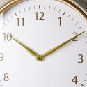 Zegar Ścienny Wiszący Okrągły Biały Złoty Dekoracyjny Ozdobny VILDE 50 cm