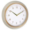 Zegar Ścienny Wiszący Okrągły Biały Złoty Dekoracyjny Ozdobny VILDE 50 cm
