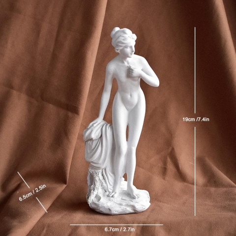 Afrodyta – rzeźba z żywicy 19,5  cm, ozdoba do domu i biura, figurka Wenus, dekoracja.