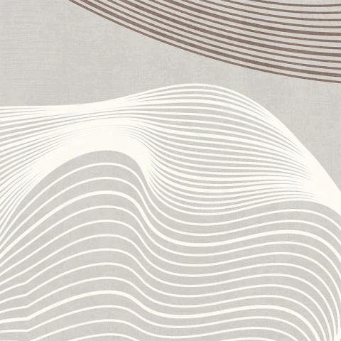 Fototapeta 3d, wielkie abstrakcyjne kształty imitujące izolinie