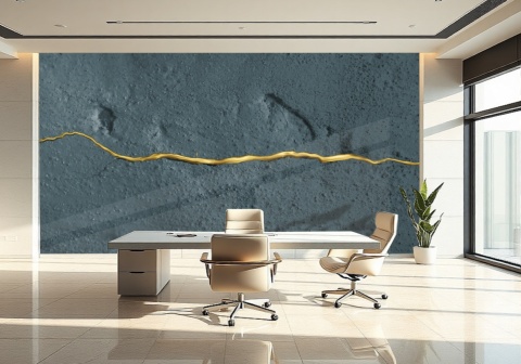 Fototapeta Premium: Ciemny Beton Antracytowy – Loftowa Tekstura Tynku