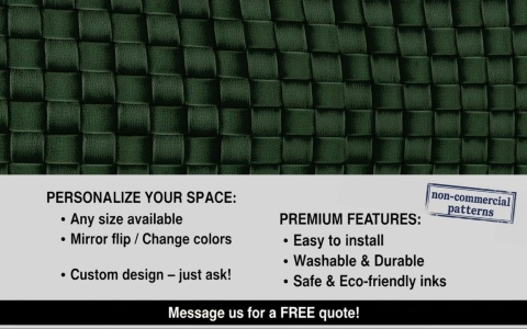 Fototapeta 3D Szmaragdowa Zieleń - Poskręcana Plecionka Koszykowa - Efekt Szenili i Aksamitu - Fototapeta z Teksturą Materiału