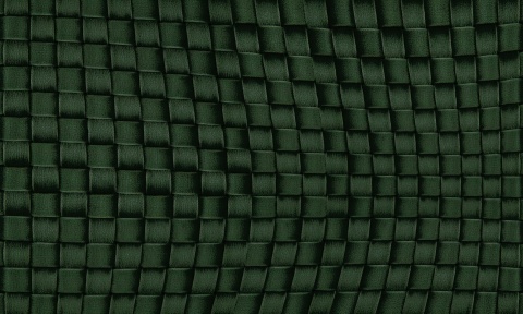 Fototapeta 3D Szmaragdowa Zieleń - Poskręcana Plecionka Koszykowa - Efekt Szenili i Aksamitu - Fototapeta z Teksturą Materiału