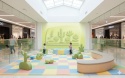 Fototapeta 3D dla dzieci Pustynna Preria, Miękki Kaktus Pastelowy, Mural Boho do Przedszkola i Pokoju Dziecka, Personalizowana