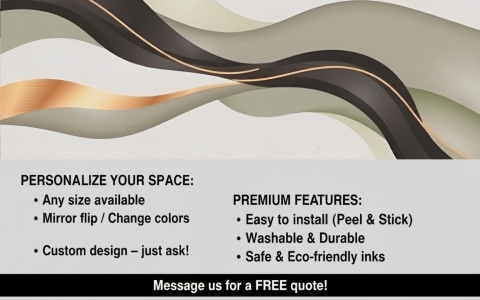 Fototapeta Beżowa Wstęga ze Złotem, Mural Abstrakcja na Tle o Strukturze Papieru Ryżowego