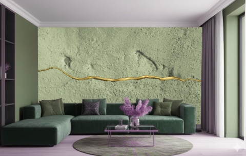 Fototapeta Premium: Ciemny Morski Beton Industrialny – Tekstura Tynku Sea Blue