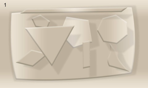 Fototapeta 3D geometryczny mural beżowy abstract – pokój dziecka i nowoczesny salon (Wymiary i kolory na zamówienie spoza listy)