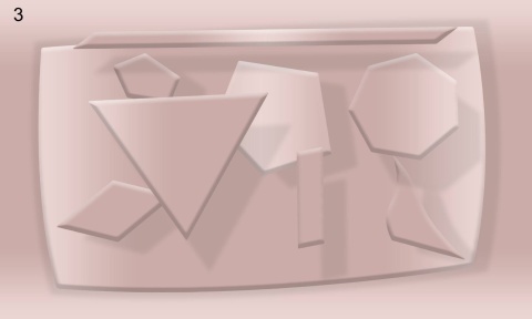Fototapeta 3D geometryczny mural beżowy abstract – pokój dziecka i nowoczesny salon (Wymiary i kolory na zamówienie spoza listy)