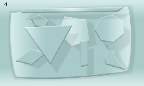 Fototapeta 3D geometryczny mural beżowy abstract – pokój dziecka i nowoczesny salon (Wymiary i kolory na zamówienie spoza listy)