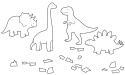 Fototapeta Dinozaury, pokój dziecięcy, Dino Park dla dzieci (Wymiary i kolory na zamówienie spoza listy)