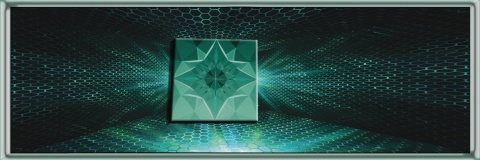 Geometryczny Tunel 3D Szmaragd – Fototapeta do Przedpokoju i Pubu na wymiar