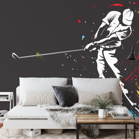 Fototapeta Malowany Golfista