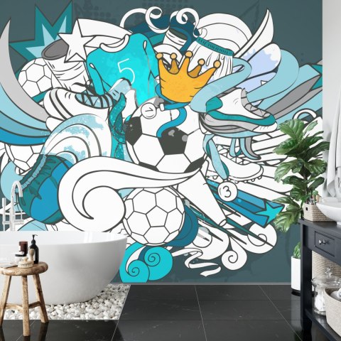 Fototapeta Piłka Nożna Graffiti