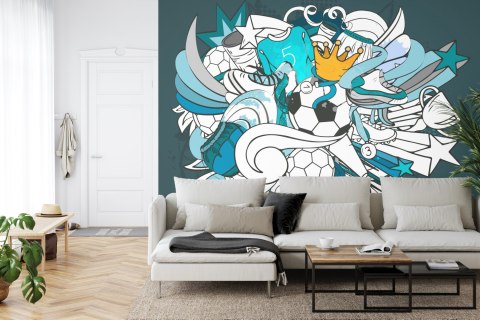 Fototapeta Piłka Nożna Graffiti