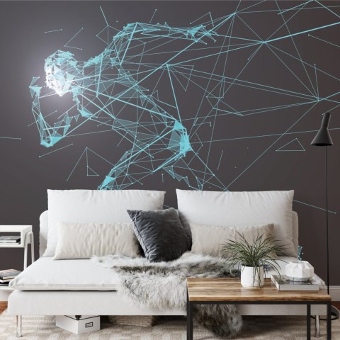 Fototapeta Geometryczny Wzór Biegacza W 3D