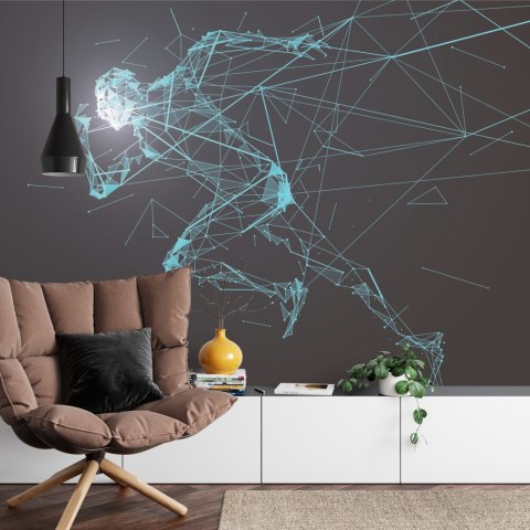 Fototapeta Geometryczny Wzór Biegacza W 3D