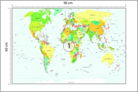 Fototapeta Mapa Świata