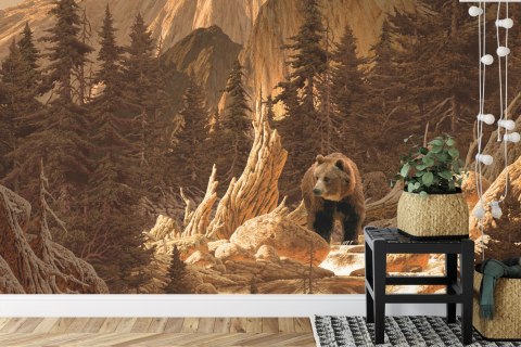 Fototapeta Niedźwiedź W Górach