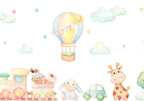 Fototapeta Akwarelowe Zabawki