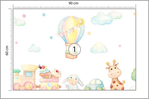 Fototapeta Akwarelowe Zabawki