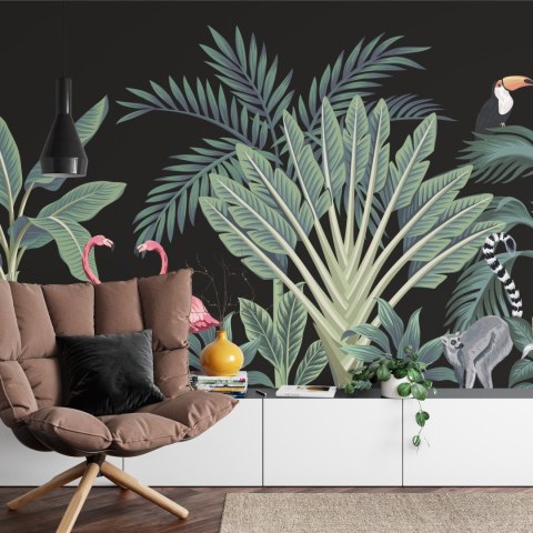 Fototapeta Egzotyczne Zwierzęta Wśród Palm