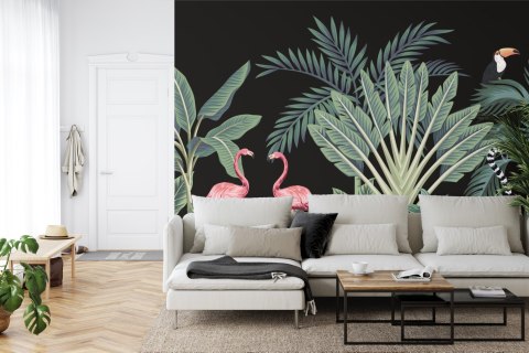 Fototapeta Egzotyczne Zwierzęta Wśród Palm