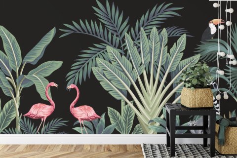 Fototapeta Egzotyczne Zwierzęta Wśród Palm