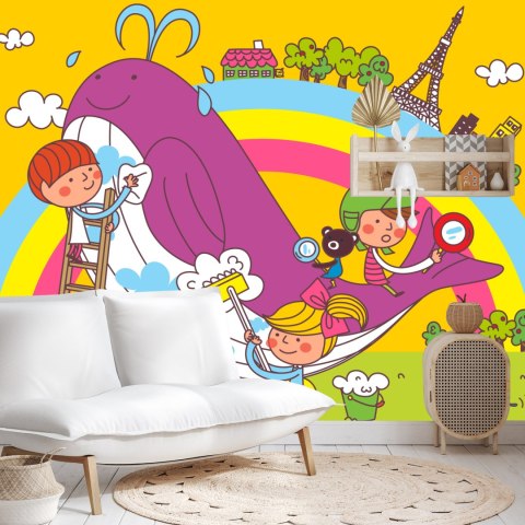 Fototapeta Dla Dzieci - Dzieci I Wieloryb