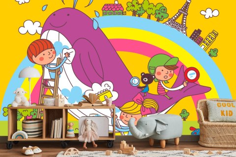 Fototapeta Dla Dzieci - Dzieci I Wieloryb