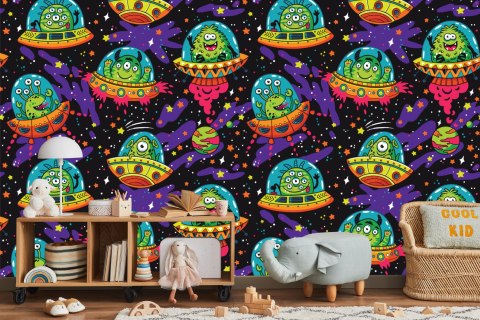 Fototapeta Kolorowe Zwariowane Ufo