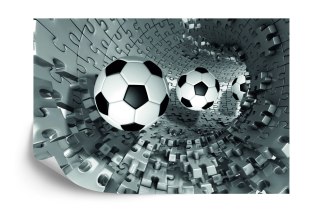 Fototapeta Piłka Nożna Puzzle 3D