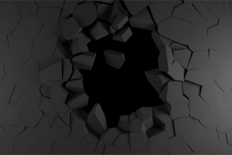 Fototapeta Dziura W Ścianie Efekt 3D