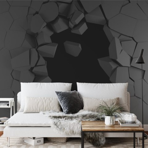 Fototapeta Dziura W Ścianie Efekt 3D