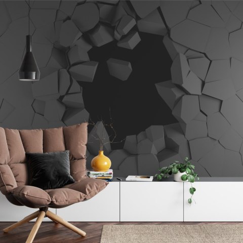 Fototapeta Dziura W Ścianie Efekt 3D